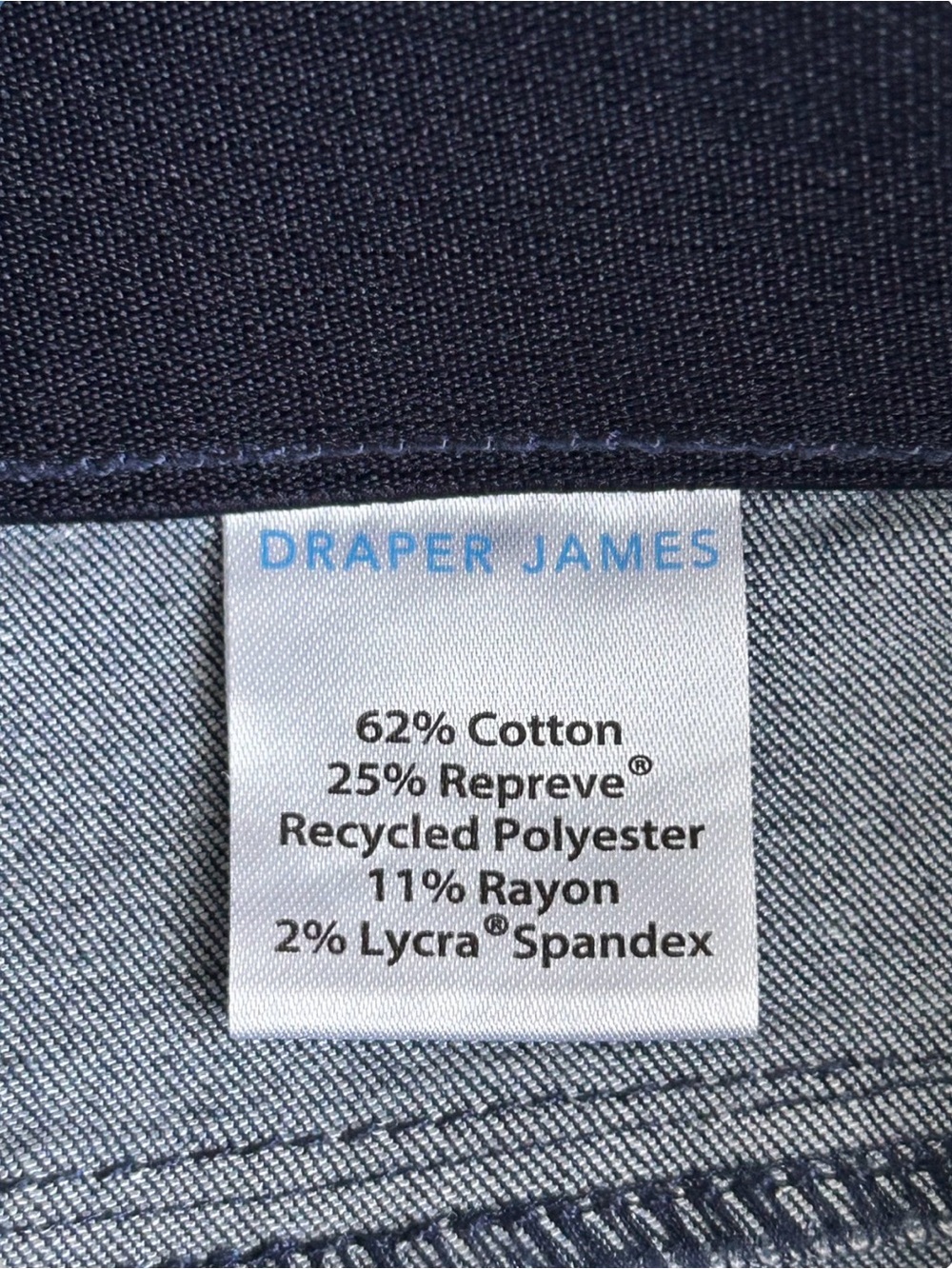 DRAPER JAMES Wide-Leg Jeans 14 in Deep Blue Denim With Elastic Waist - Picture 5 of 8